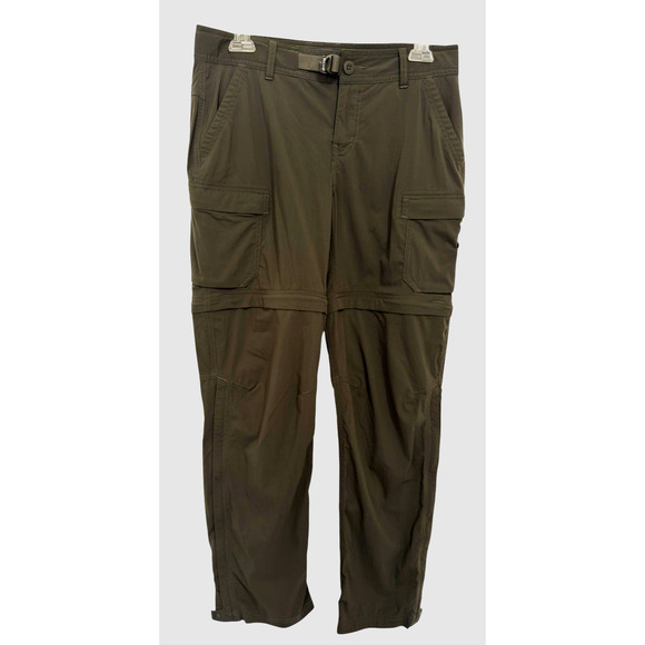REI Co-op Women 6P 30"x28" Sahara Convertible Pants Outdoor Hiking Camping Olive - Picture 1 of 11